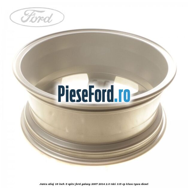 Janta aliaj 16 inch, 6 spite Ford Galaxy 2007-2014 2.0 TDCi 115 cp KLWA, TYWA diesel