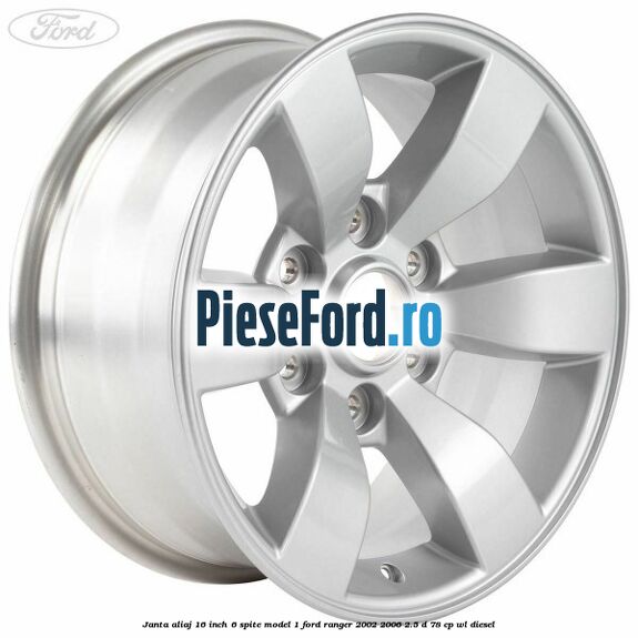 Janta aliaj 16 inch, 6 spite model 1 Ford Ranger 2002-2006 2.5 D 78 cp WL diesel