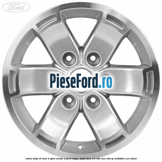Janta aliaj 16 inch, 6 spite model 2 Ford Ranger 2006-2012 3.0 TDCi 4x4 156 cp MD30DITC, WEC diesel