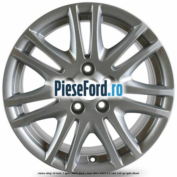 Janta aliaj 16 inch, 7 spite duble Ford C-Max 2011-2015 2.0 TDCi 115 cp TYDA diesel