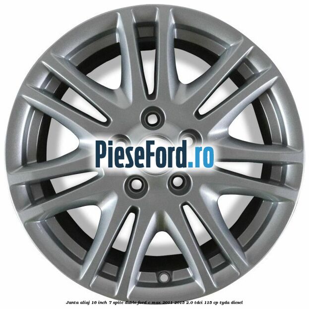 Janta aliaj 16 inch, 7 spite duble Ford C-Max 2011-2015 2.0 TDCi 115 cp TYDA diesel