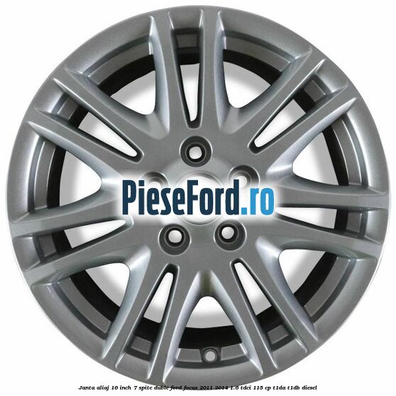 Janta aliaj 16 inch, 7 spite duble Ford Focus 2011-2014 1.6 TDCi 115 cp T1DA, T1DB diesel