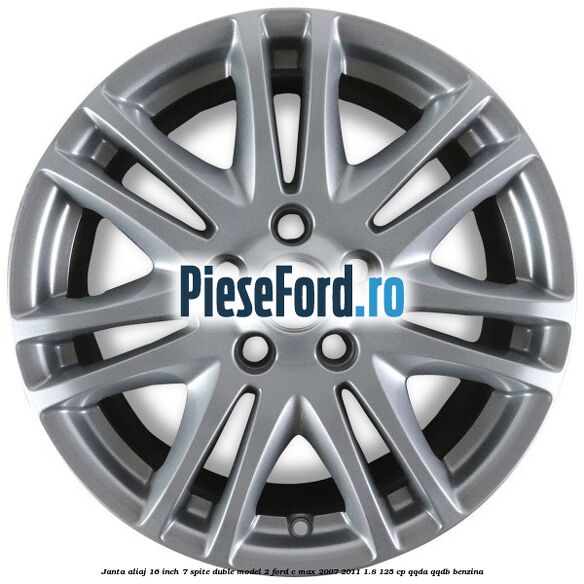 Janta aliaj 16 inch, 7 spite duble model 2 Ford C-Max 2007-2011 1.8 125 cp QQDA, QQDB benzina