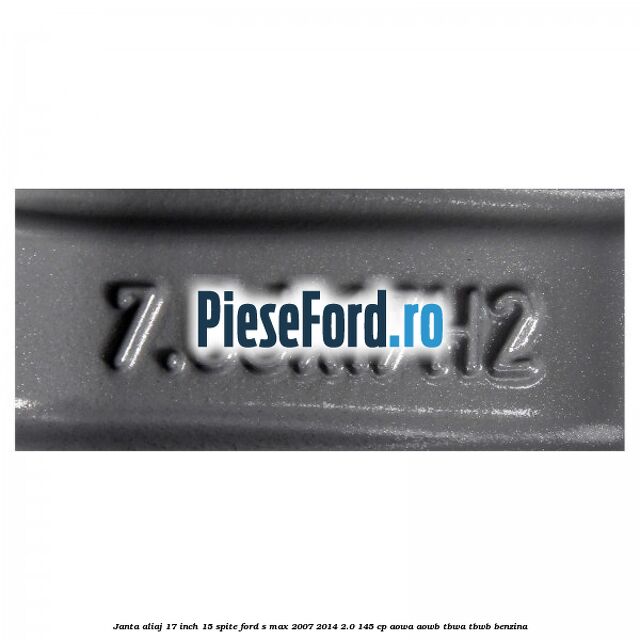 Janta aliaj 17 inch, 15 spite Ford S-Max 2007-2014 2.0 145 cp AOWA, AOWB, TBWA, TBWB benzina