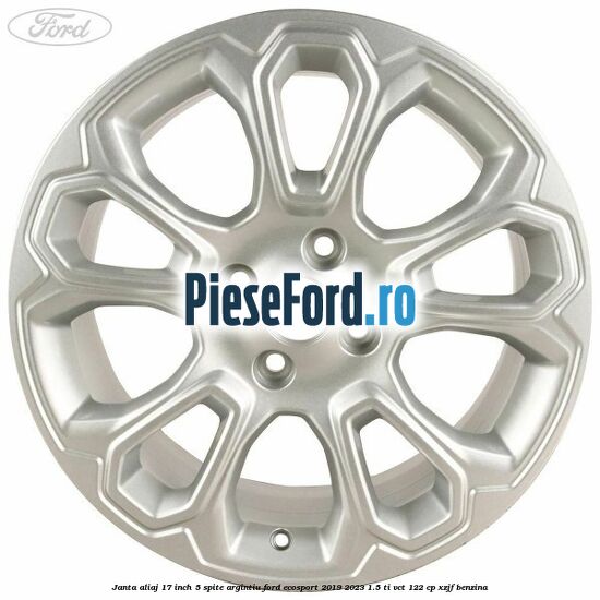 Janta aliaj 17 inch, 5 spite, argintiu Ford EcoSport 2019-2023 1.5 Ti-VCT 122 cp XZJF benzina