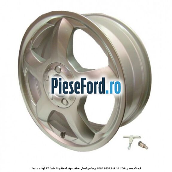 Janta aliaj 17 inch, 5 spite, design Silver Ford Galaxy 2000-2006 1.9 TDI 130 cp Janta aliaj 17 inch, 5 spite, design Silver Ford Galaxy 2000-2006 1.9 TDI 130 cp ASZ diesel