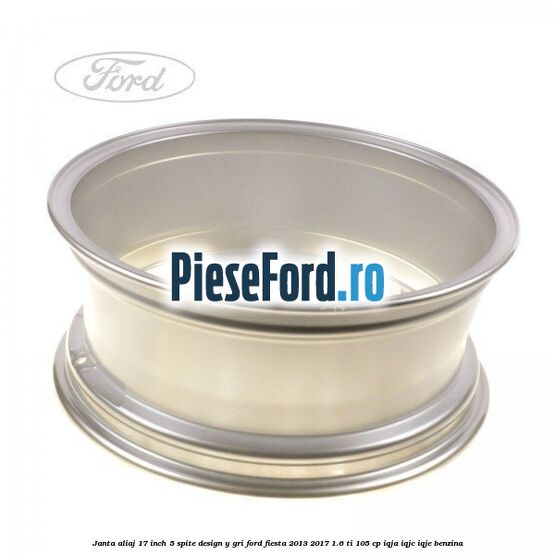 Janta aliaj 17 inch, 5 spite design Y gri Ford Fiesta 2013-2017 1.6 Ti 105 cp IQJA, IQJC, IQJE benzina