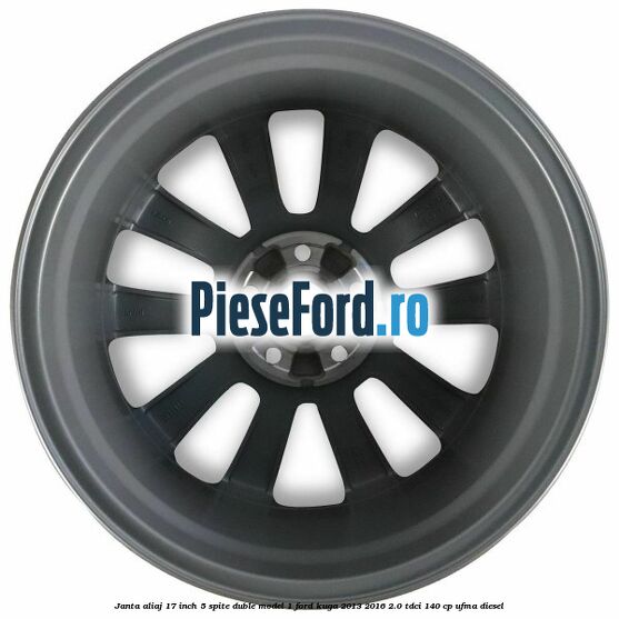 Janta aliaj 17 inch, 5 spite duble model 1 Ford Kuga 2013-2016 2.0 TDCi 140 cp UFMA diesel