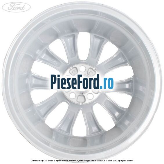 Janta aliaj 17 inch, 5 spite duble model 2 Ford Kuga 2008-2012 2.0 TDCI 140 cp Janta aliaj 17 inch, 5 spite duble model 2 Ford Kuga 2008-2012 2.0 TDCI 140 cp UFDA diesel
