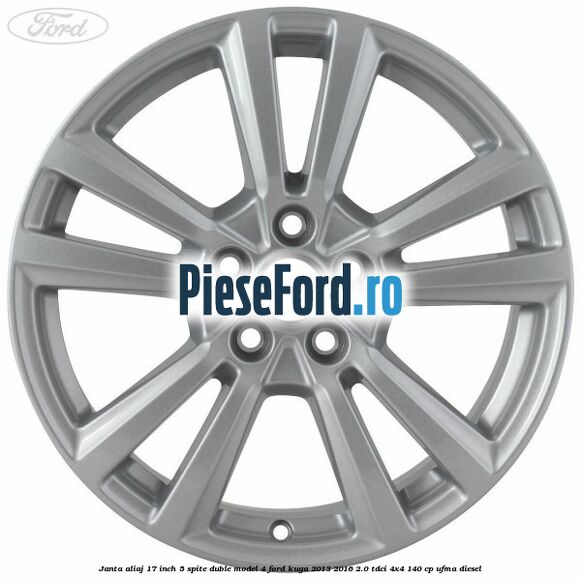 Janta aliaj 17 inch, 5 spite duble model 4 Ford Kuga 2013-2016 2.0 TDCi 4x4 140 cp UFMA diesel
