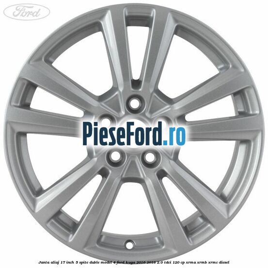 Janta aliaj 17 inch, 5 spite duble model 4 Ford Kuga 2016-2018 2.0 TDCi 120 cp Janta aliaj 17 inch, 5 spite duble model 4 Ford Kuga 2016-2018 2.0 TDCi 120 cp XRMA, XRMB, XRMC diesel