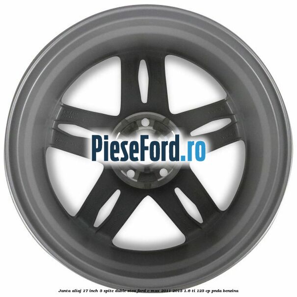 Janta aliaj 17 inch, 5 spite duble stea Ford C-Max 2011-2015 1.6 Ti 125 cp PNDA benzina