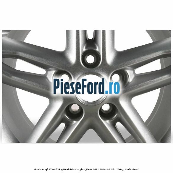 Janta aliaj 17 inch, 5 spite duble stea Ford Focus 2011-2014 2.0 TDCi 136 cp UKDB diesel