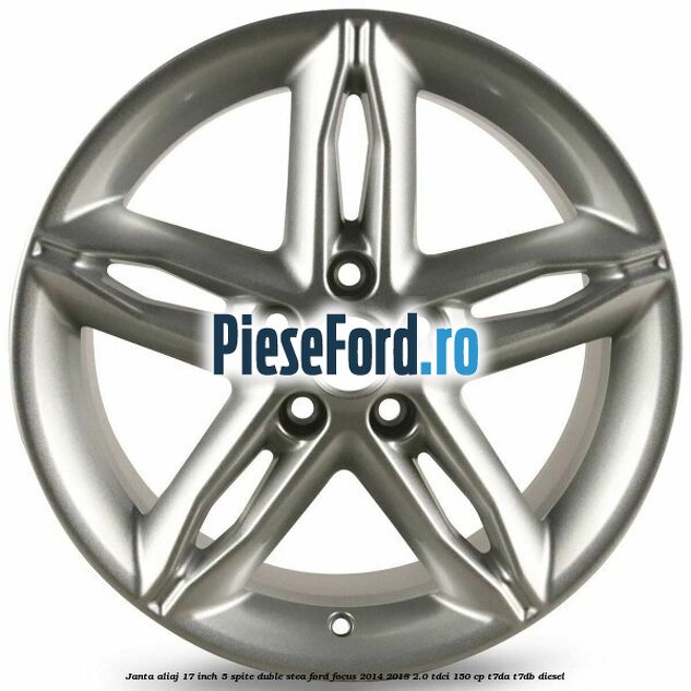 Janta aliaj 17 inch, 5 spite duble stea Ford Focus 2014-2018 2.0 TDCi 150 cp Janta aliaj 17 inch, 5 spite duble stea Ford Focus 2014-2018 2.0 TDCi 150 cp T7DA, T7DB diesel