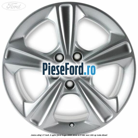 Janta aliaj 17 inch, 5 spite Ford Kuga 2008-2012 2.0 TDCI 4x4 163 cp TXDA diesel