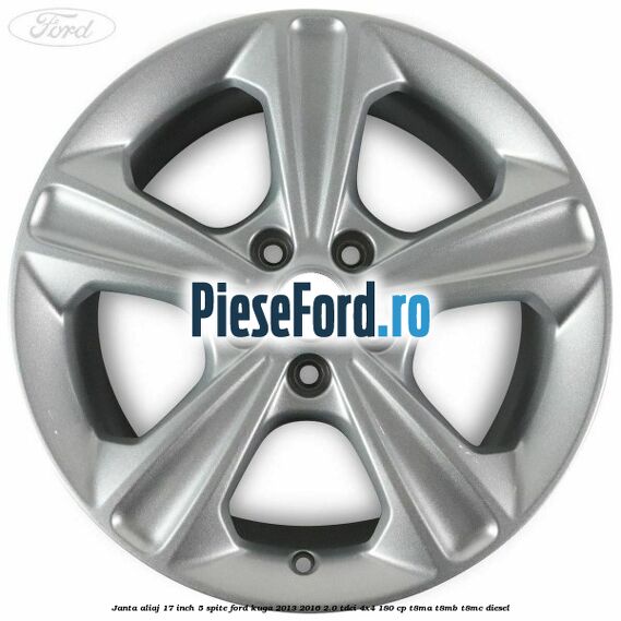 Janta aliaj 17 inch, 5 spite Ford Kuga 2013-2016 2.0 TDCi 4x4 180 cp T8MA, T8MB, T8MC diesel