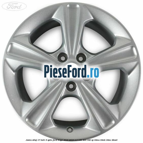 Janta aliaj 17 inch, 5 spite Ford Kuga 2016-2018 2.0 TDCi 4x4 180 cp T8MA, T8MB, T8MC diesel