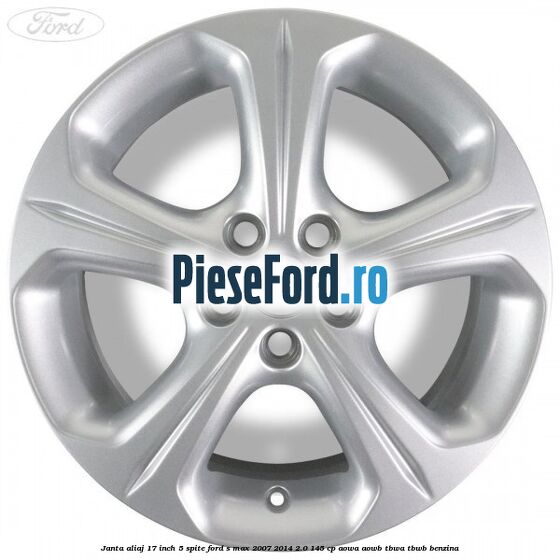 Janta aliaj 17 inch 5 spite Ford S-Max 2007-2014 2.0 145 cp AOWA, AOWB, TBWA, TBWB benzina