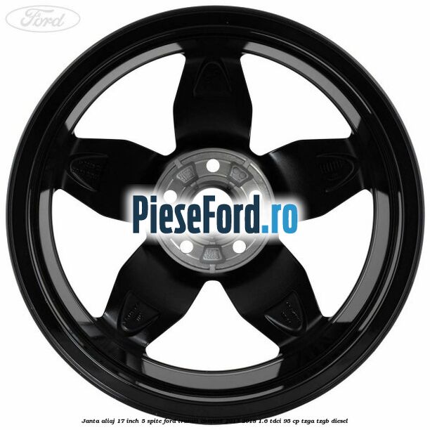 Janta aliaj 17 inch, 5 spite Ford Transit Connect 2013-2018 1.6 TDCi 95 cp TZGA, TZGB diesel