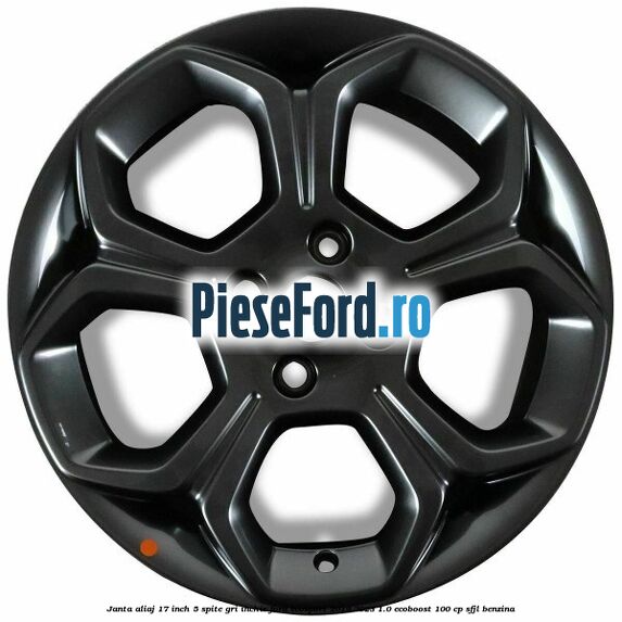 Janta aliaj 17 inch, 5 spite gri inchis Ford EcoSport 2019-2023 1.0 EcoBoost 100 cp SFJL benzina