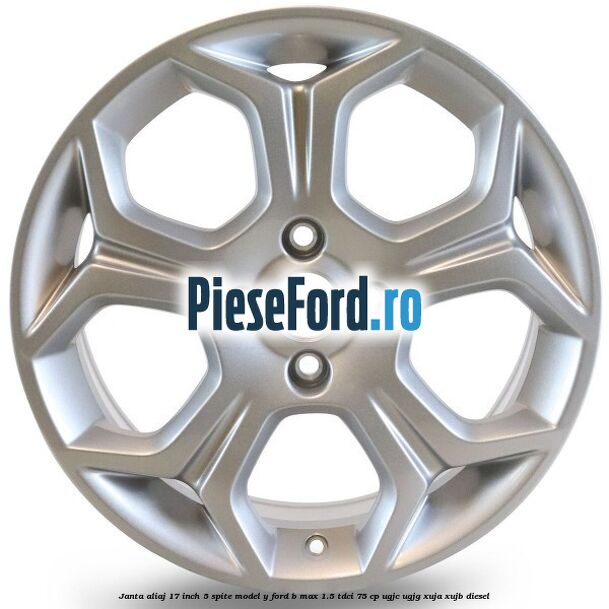 Janta aliaj 17 inch, 5 spite model Y Ford B-Max 1.5 TDCi 75 cp UGJC, UGJG, XUJA, XUJB diesel