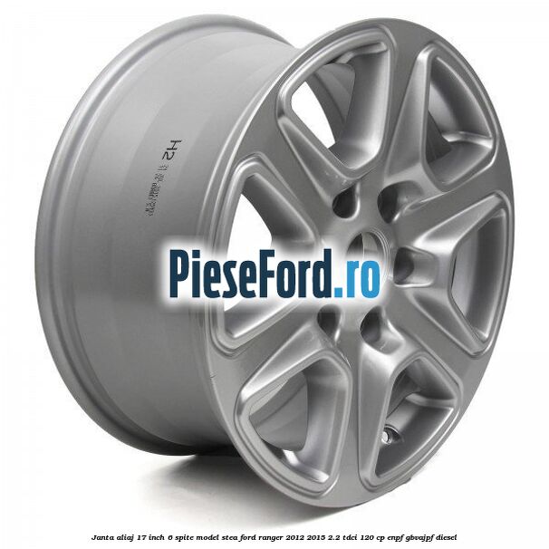 Janta aliaj 17 inch, 6 spite model stea Ford Ranger 2012-2015 2.2 TDCi 120 cp ENPF, GBVAJPF diesel