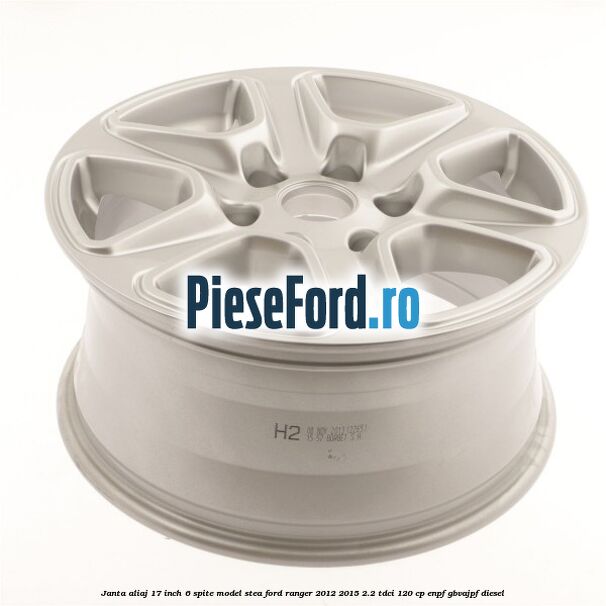 Janta aliaj 17 inch, 6 spite model stea Ford Ranger 2012-2015 2.2 TDCi 120 cp ENPF, GBVAJPF diesel