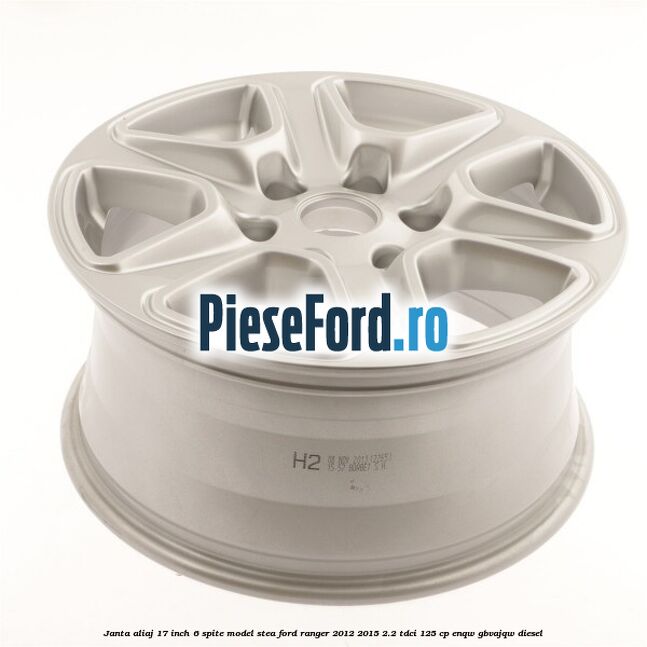Janta aliaj 17 inch, 6 spite model stea Ford Ranger 2012-2015 2.2 TDCi 125 cp ENQW, GBVAJQW diesel