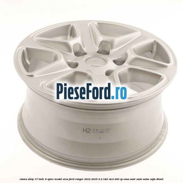 Janta aliaj 17 inch, 6 spite model stea Ford Ranger 2012-2015 3.2 TDCi 4x4 200 cp ENSA, SA2R, SA2S, SA2W, SAFA diesel