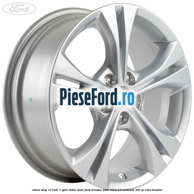 Janta aliaj 17 inch, 7 spite duble solar Ford Mondeo 2008-2014 2.0 EcoBoost 203 cp TNBA benzina