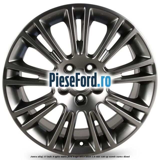 Janta aliaj 17 inch, 9 spite duble Ford Kuga 2013-2016 1.5 TDCi 120 cp XWMB, XWMC diesel