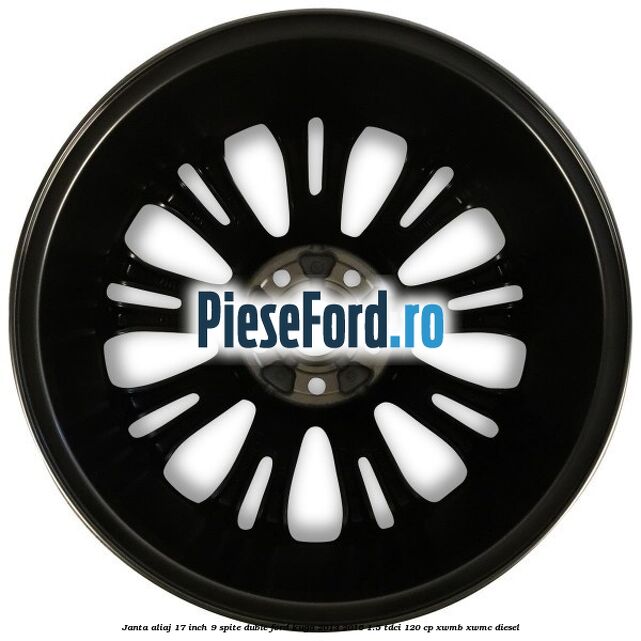 Janta aliaj 17 inch, 9 spite duble Ford Kuga 2013-2016 1.5 TDCi 120 cp XWMB, XWMC diesel