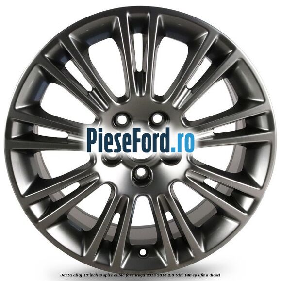 Janta aliaj 17 inch, 9 spite duble Ford Kuga 2013-2016 2.0 TDCi 140 cp UFMA diesel