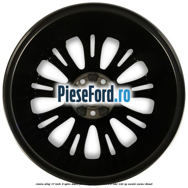 Janta aliaj 17 inch, 9 spite duble Ford Kuga 2016-2018 1.5 TDCi 120 cp XWMB, XWMC diesel