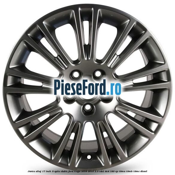 Janta aliaj 17 inch, 9 spite duble Ford Kuga 2016-2018 2.0 TDCi 4x4 180 cp T8MA, T8MB, T8MC diesel