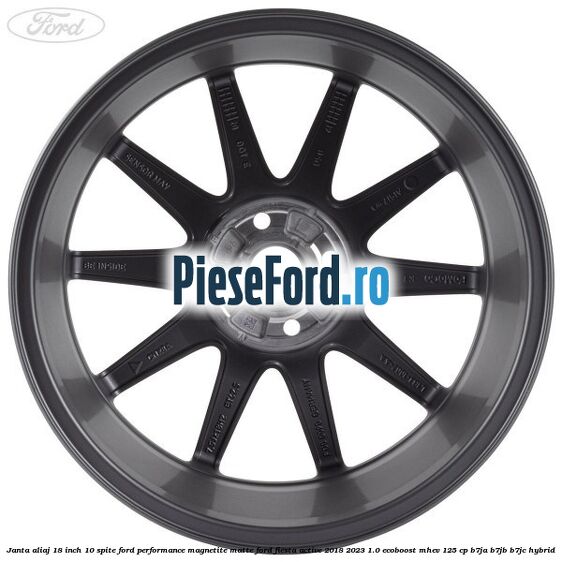 Janta aliaj 18 inch, 10 spite Ford Performance Magnetite Matte Ford Fiesta Active 2018-2023 1.0 EcoBoost mHEV 125 cp Janta aliaj 18 inch, 10 spite Ford Performance Magnetite Matte Ford Fiesta Active 2018-2023 1.0 EcoBoost mHEV 125 cp B7JA, B7JB, B7JC Hybrid