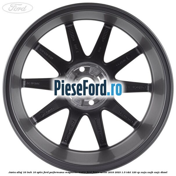 Janta aliaj 18 inch, 10 spite Ford Performance Magnetite Matte Ford Fiesta Active 2018-2023 1.5 TDCi 120 cp Janta aliaj 18 inch, 10 spite Ford Performance Magnetite Matte Ford Fiesta Active 2018-2023 1.5 TDCi 120 cp XWJA, XWJB, XWJC diesel