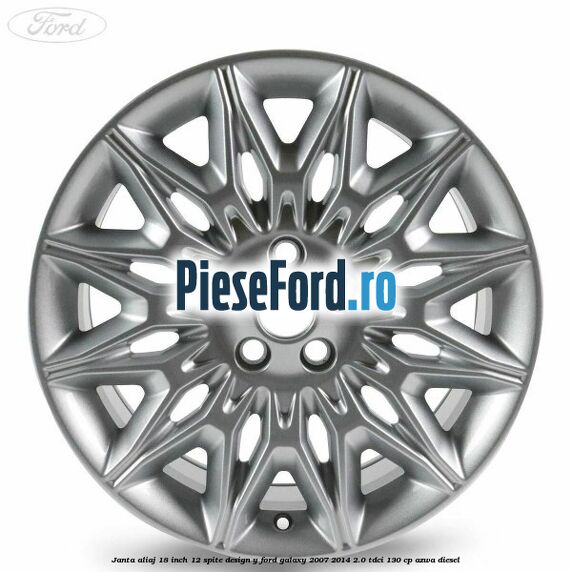 Janta aliaj 18 inch, 12 spite design Y Ford Galaxy 2007-2014 2.0 TDCi 130 cp AZWA diesel