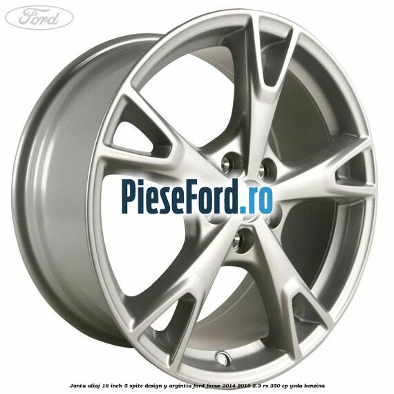 Janta aliaj 18 inch, 5 spite design Y argintiu Ford Focus 2014-2018 2.3 RS 350 cp