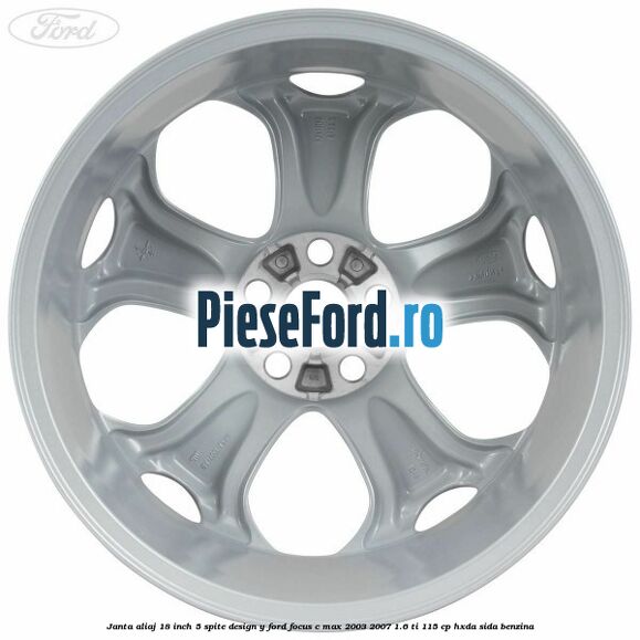 Janta aliaj 18 inch, 5 spite, design Y Ford Focus C-Max 2003-2007 1.6 Ti 115 cp HXDA, SIDA benzina