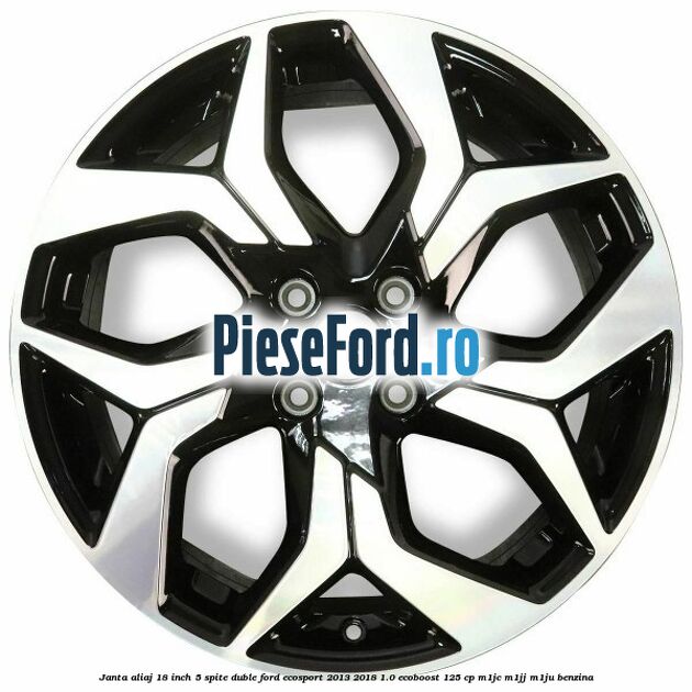 Janta aliaj 18 inch, 5 spite duble Ford EcoSport 2013-2018 1.0 EcoBoost 125 cp Janta aliaj 18 inch, 5 spite duble Ford EcoSport 2013-2018 1.0 EcoBoost 125 cp M1JC, M1JJ, M1JU benzina