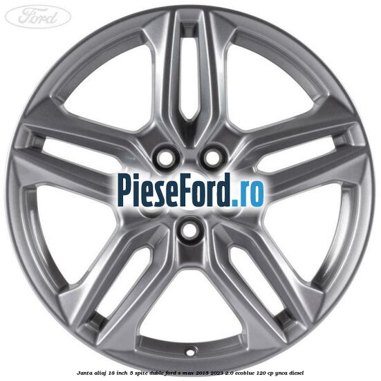Janta aliaj 18 inch, 5 spite duble Ford S-Max 2015-2023 2.0 EcoBlue 120 cp YNCA diesel