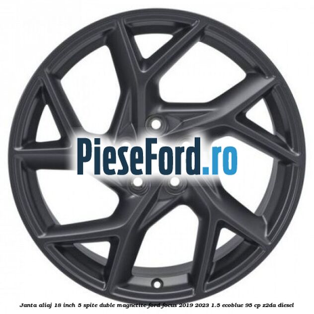 Janta aliaj 18 inch, 5 spite duble magnetite Ford Focus 2019-2023 1.5 EcoBlue 95 cp