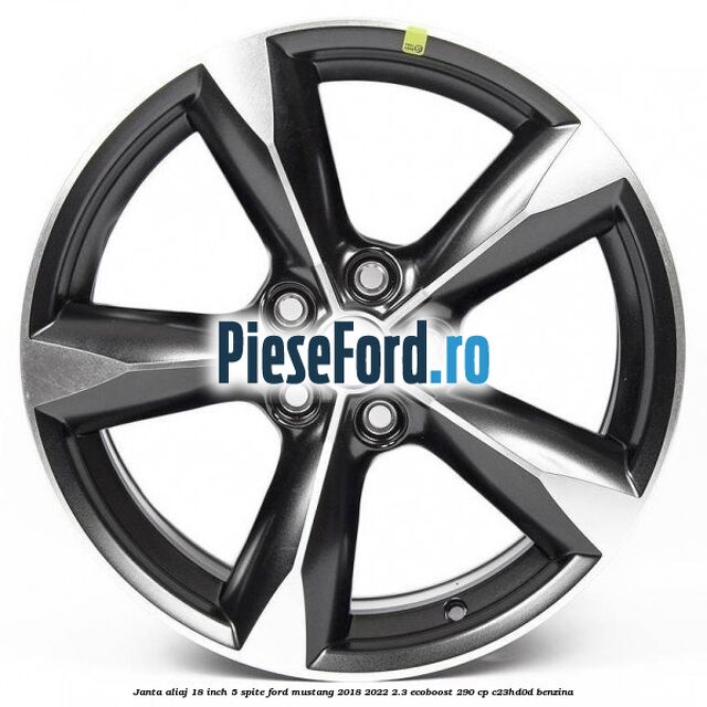 Janta aliaj 18 inch, 5 spite Ford Mustang 2018-2022 2.3 EcoBoost 290 cp C23HD0D benzina