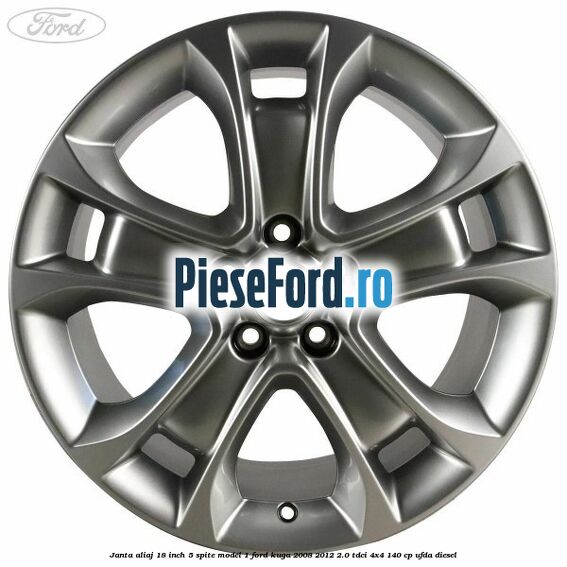 Janta aliaj 18 inch, 5 spite model 1 Ford Kuga 2008-2012 2.0 TDCI 4x4 140 cp UFDA diesel