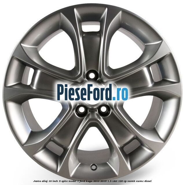 Janta aliaj 18 inch, 5 spite model 1 Ford Kuga 2013-2016 1.5 TDCi 120 cp XWMB, XWMC diesel