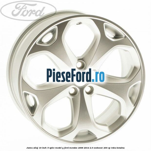 Janta aliaj 18 inch, 5 spite model Y Ford Mondeo 2008-2014 2.0 EcoBoost 203 cp TNBA benzina