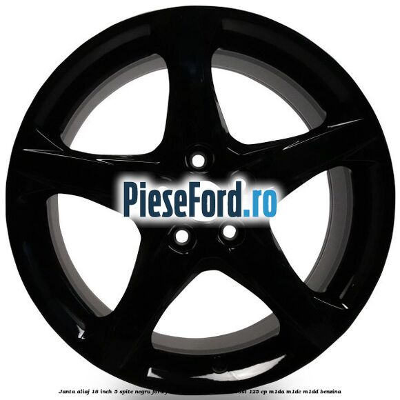 Janta aliaj 18 inch, 5 spite Negru Ford Focus 2014-2018 1.0 EcoBoost 125 cp M1DA, M1DC, M1DD benzina