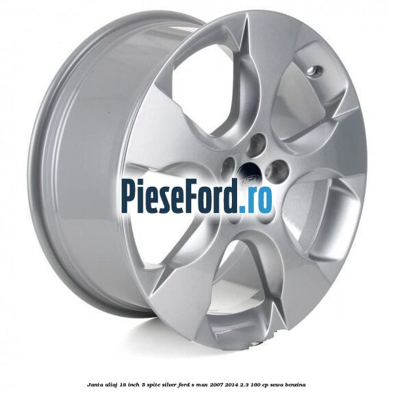 Janta aliaj 18 inch, 5 spite Silver Ford S-Max 2007-2014 2.3 160 cp SEWA benzina