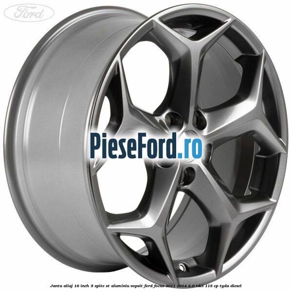 Janta aliaj 18 inch, 5 spite ST aluminiu vopsit Ford Focus 2011-2014 2.0 TDCi 115 cp TYDA diesel